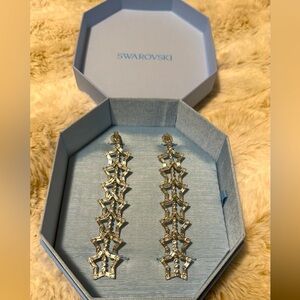 SWAROVSKI Crystal Star Clip on Earrings